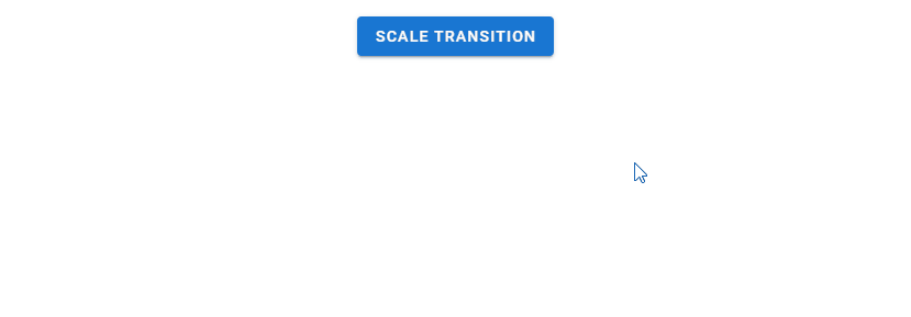 Setting the menu transition to scale-transition.