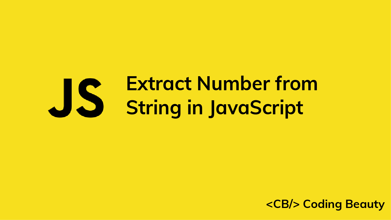 How to Extract a Number from a String in JavaScript