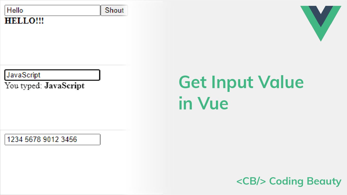 How to Get an Input Value in Vue