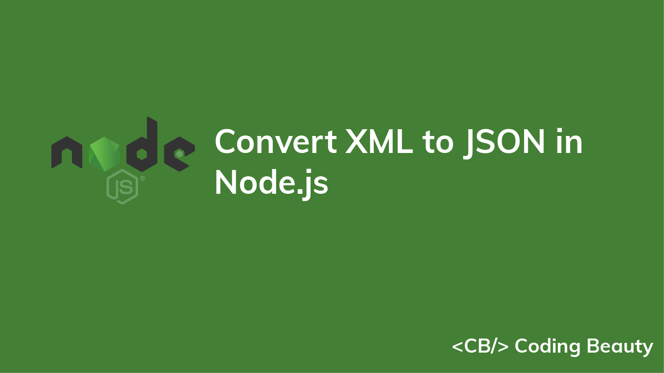How to Convert XML to JSON in Node.js