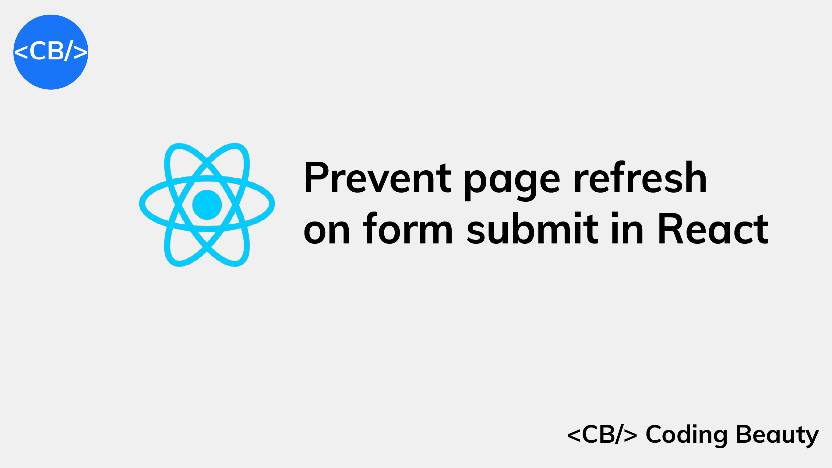 How to prevent page refresh on form submit in React