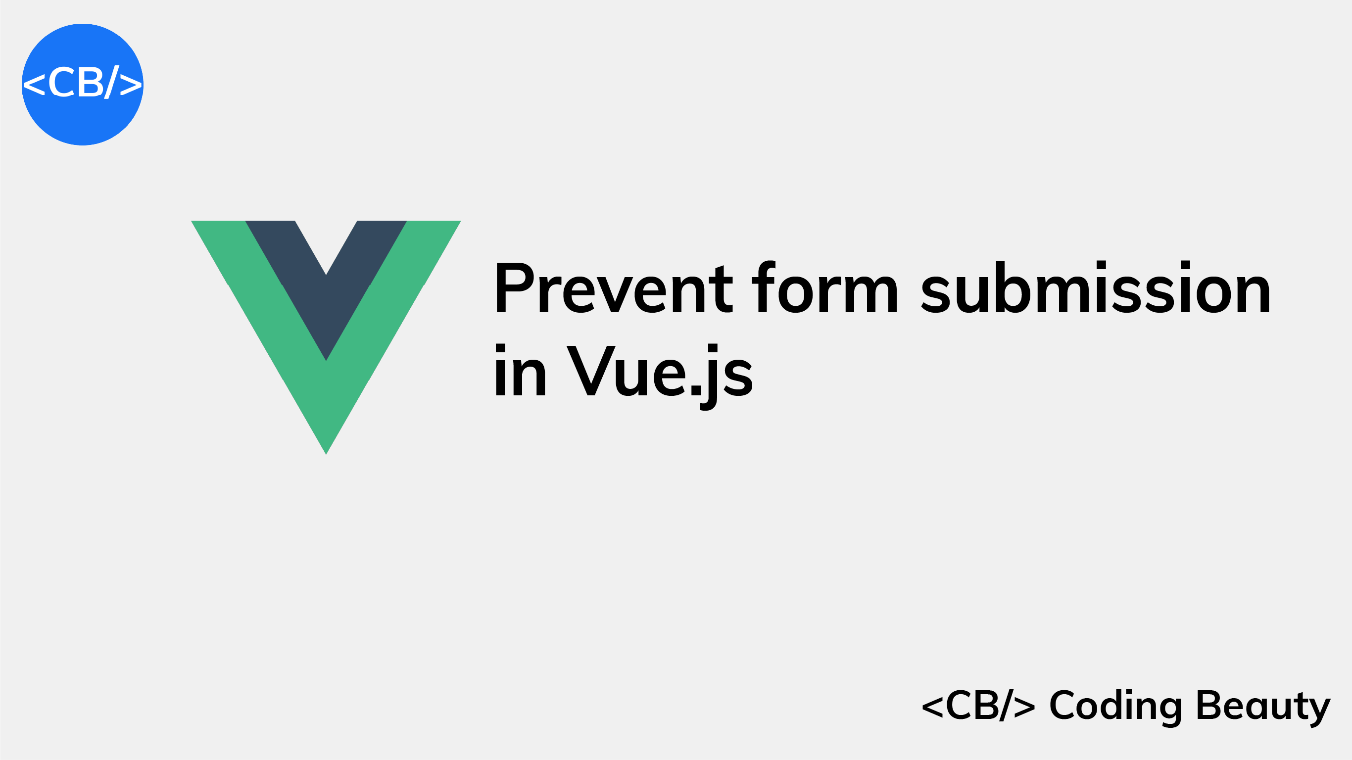 How to prevent form submission in Vue.js