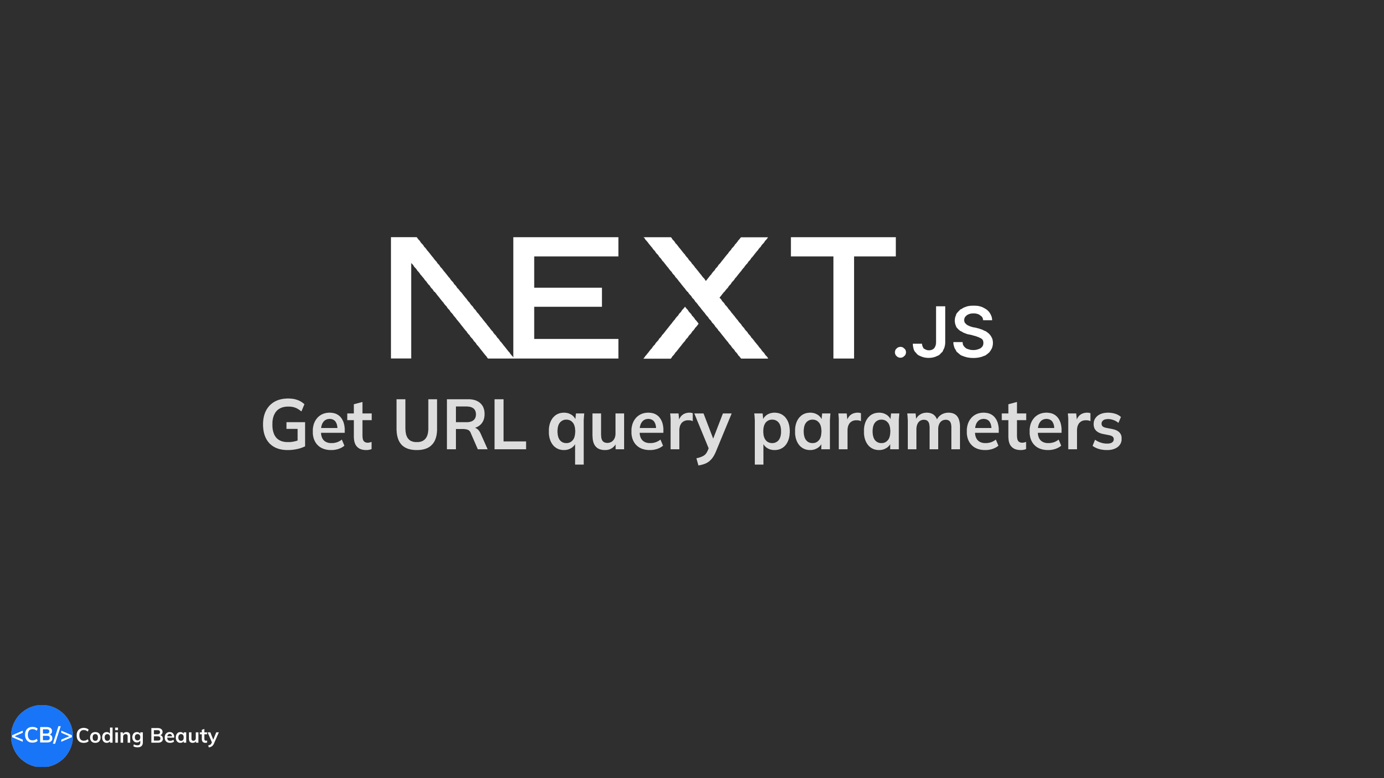 How to get URL query string parameters in Next.js