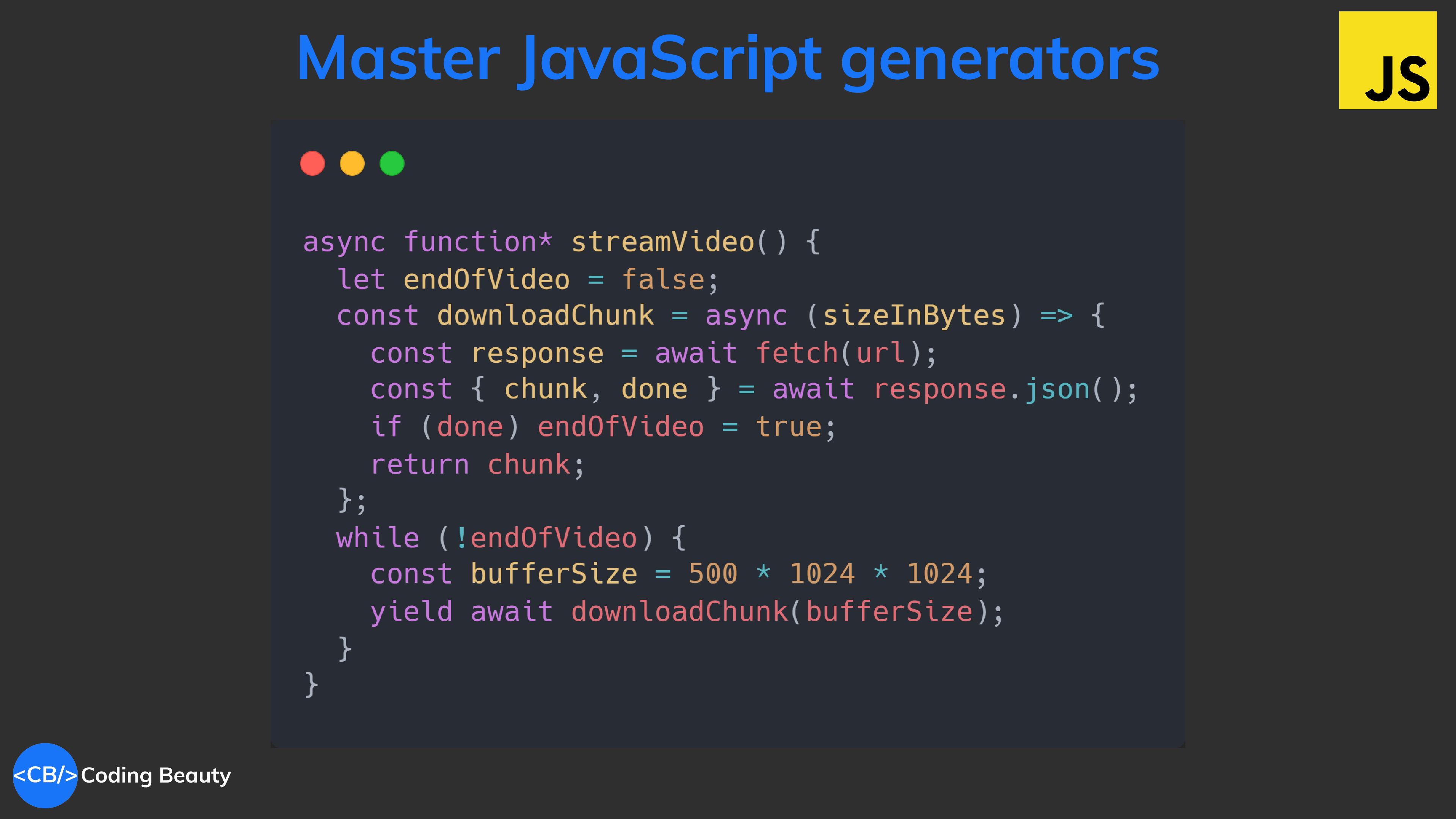 Master JavaScript generators: 5 inspiring practical use cases