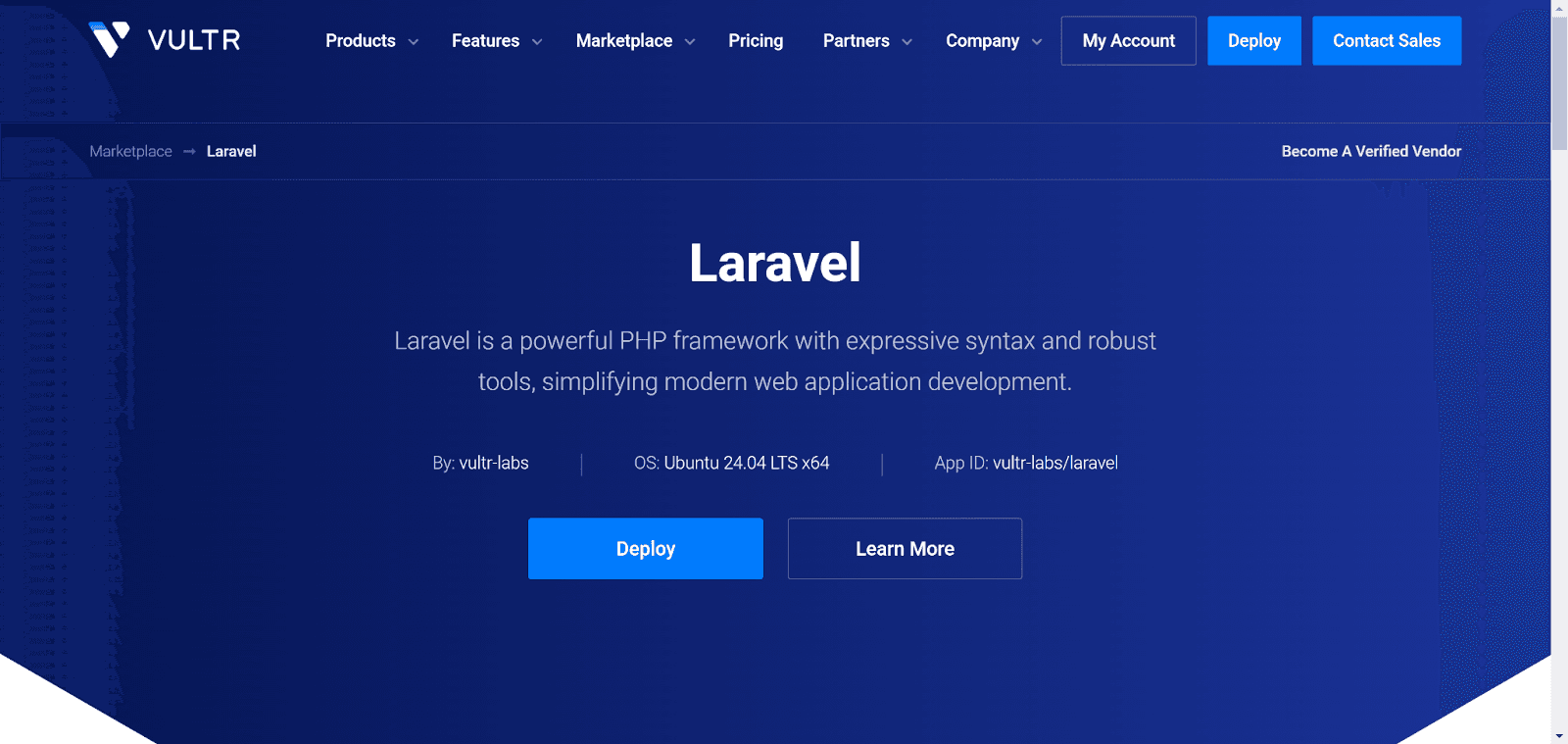 How to easily launch and deploy Laravel on Vultr