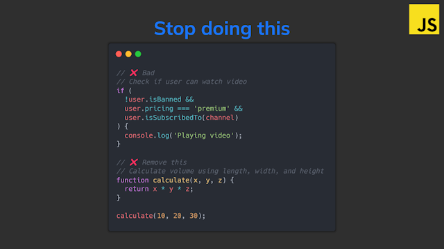 Stop writing code comments