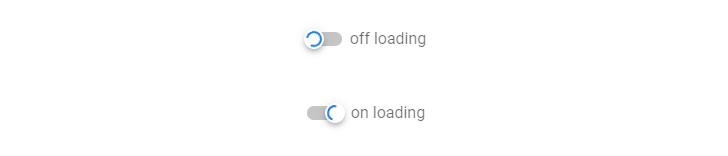 Switch components in the loading state.