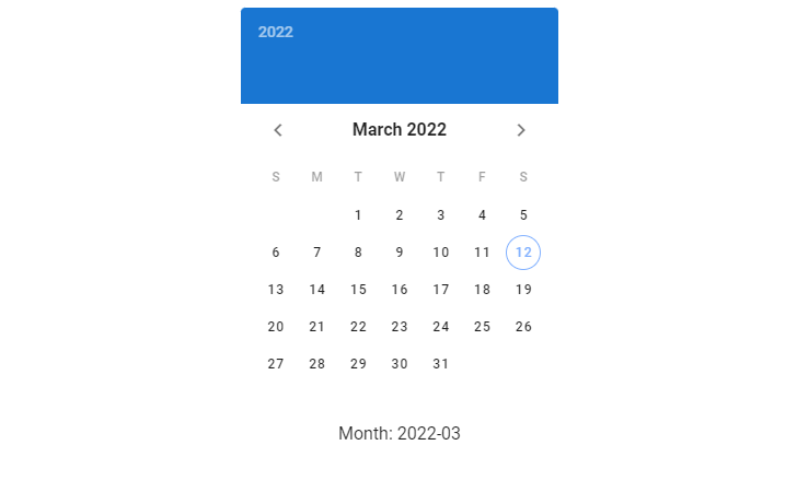 Using the picker-date prop