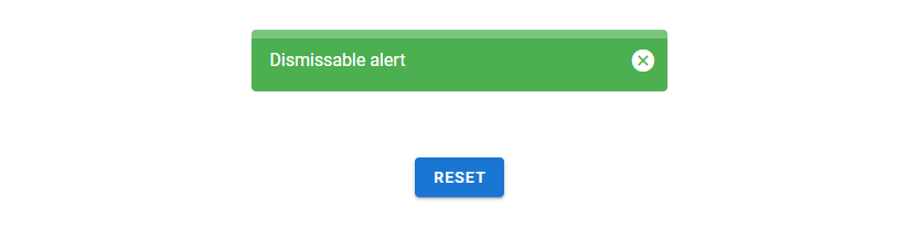 Restoring the alert visibility.