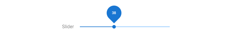 Modifying the slider thumb size.