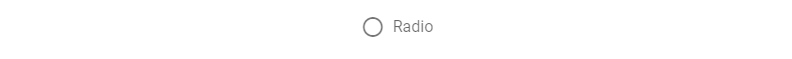 A radio button with a label.