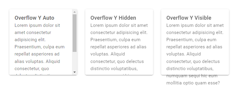 Using the Vuetify overflow Y helpers for the vertical direction.