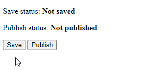 Post is saved before publish happens.