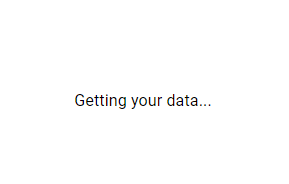 The view shown when "dataState" is "loading".