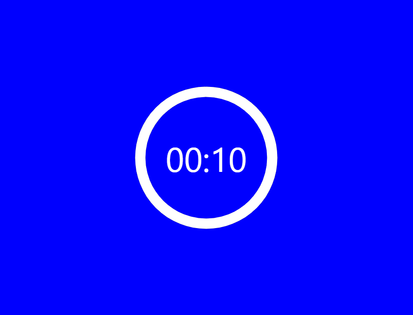 The animated timer we'll be building for the article.