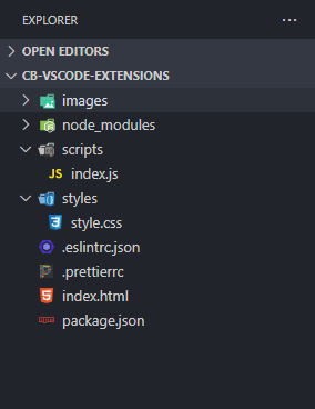 A select list of the icons provided by vscode-icons.