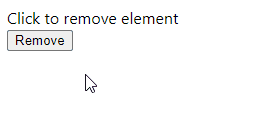Removing an element onclick in React