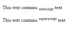 The text contains both subscript and superscript.
