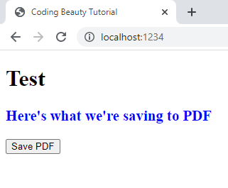 How To Convert Html To Pdf In Javascript Coding Beauty