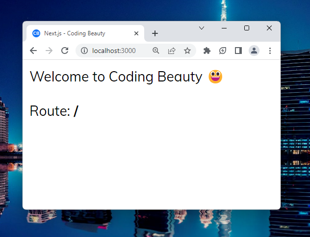 Displaying the current route in a Next.js app router component