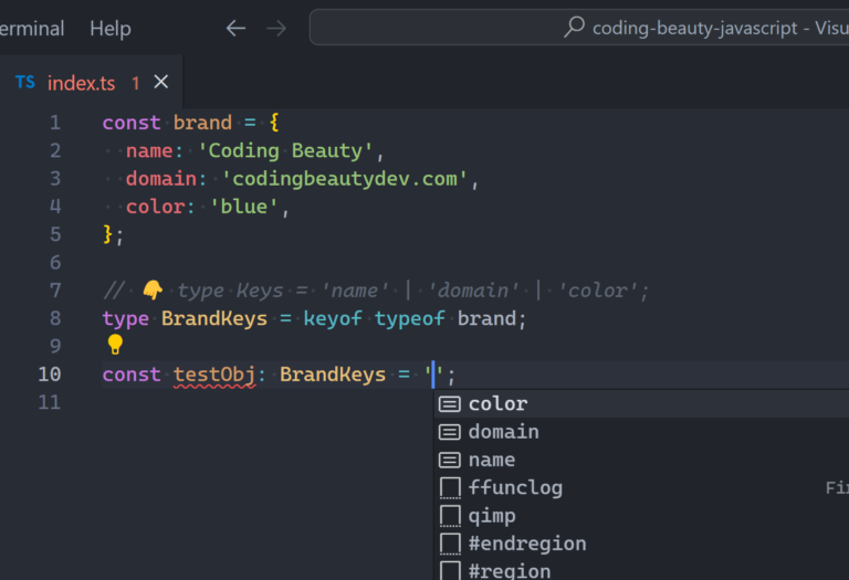 Create type from type/object keys and values in TypeScript