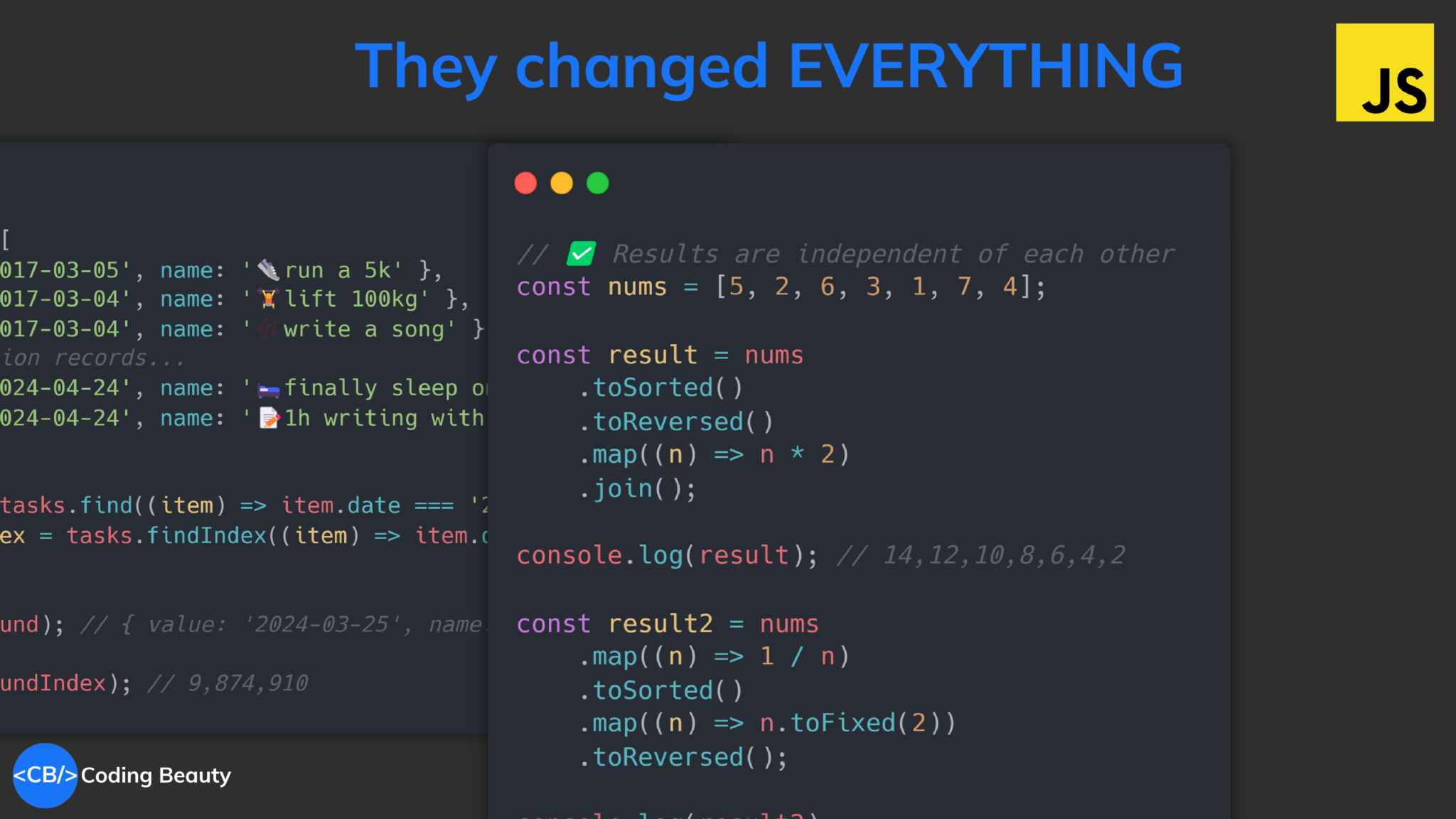 The 5 most transformative JavaScript features from ES14 - Coding Beauty