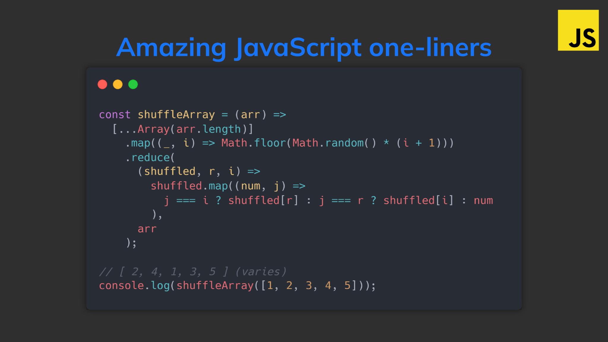 10 one-liners that change how you think about JavaScript - Coding Beauty
