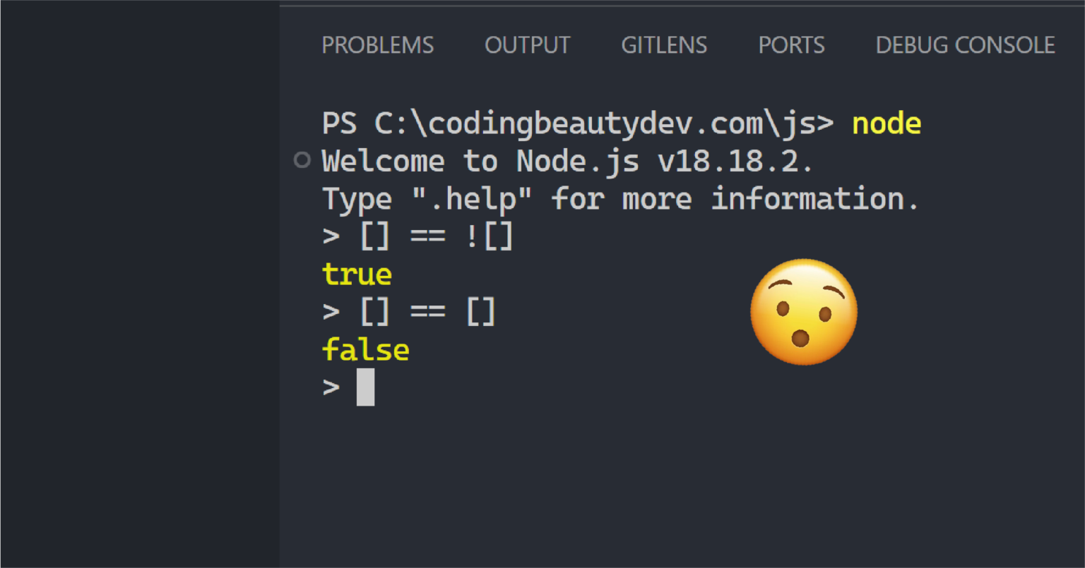 Why does [] == ![] return TRUE in JavaScript? - Coding Beauty